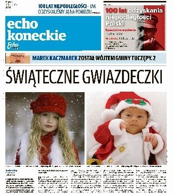 ŚWIĄTECZNE GWIAZDECZKI | Wybraliśmy dziewczynkę i chłopca na okładkę świątecznego wydania Echa Koneckiego!