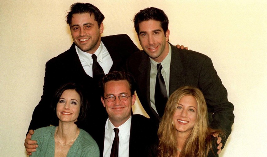 Filmowi "Przyjaciele" w 1998 r. Od lewej: Matt Le Blanc,...