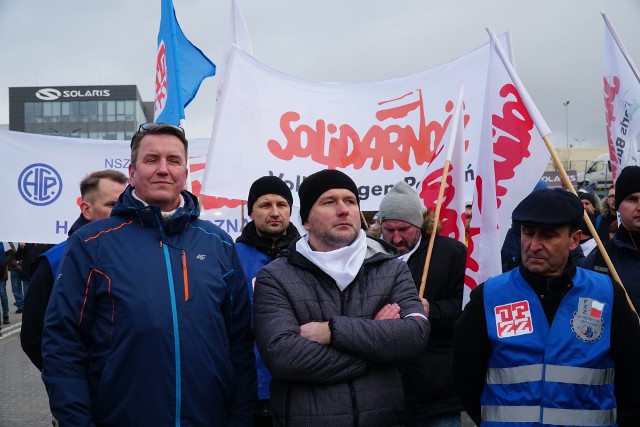 Strajk w Solarisie. W poniedziałek, 31 stycznia odbyła się tam ogólnopolska pikieta "Solidarności"