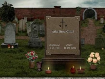 Grób siatkarza Arkadiusz Gołasia w wirtualnym cmentarzu.
