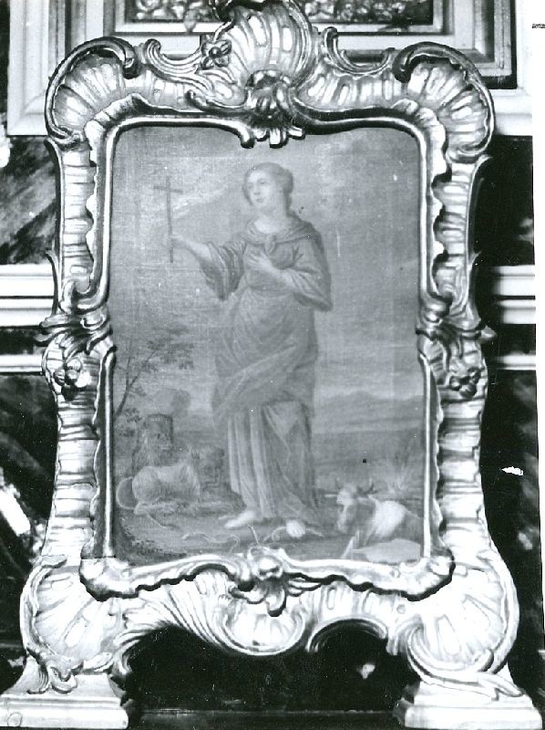 Obraz świętej Tekli skradziony z kościoła w Nowym Kazanowie.