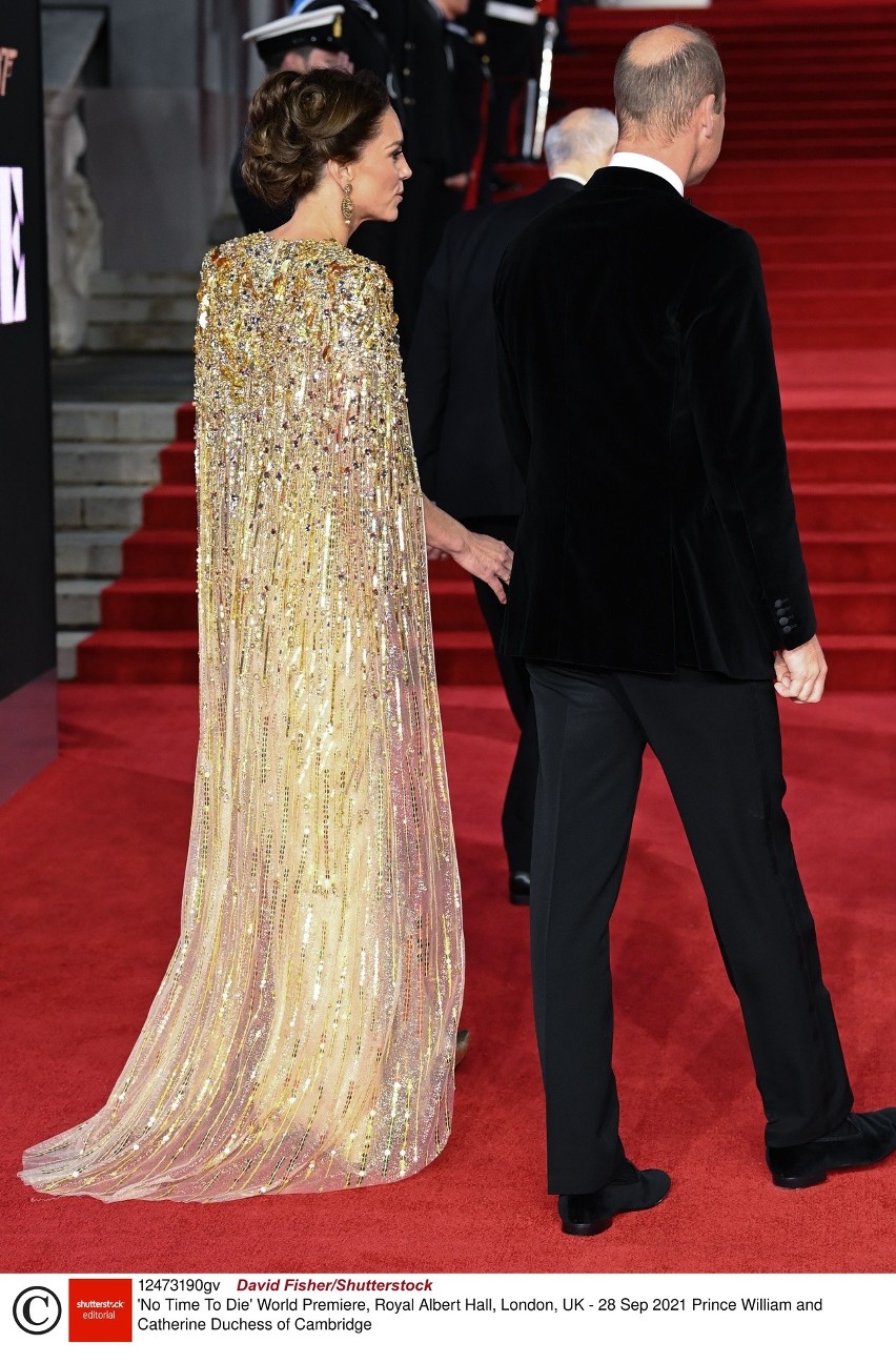 Książę William i księżna Kate podczas premiery w Royal...