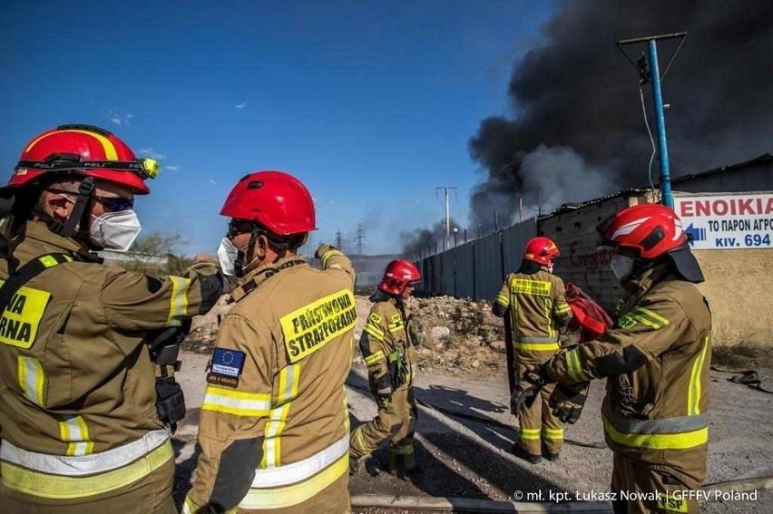 Mł. kpt. Łukasz Nowak: Sytuacja pożarowa w Grecji jest trudna, zagrożenie nie minęło