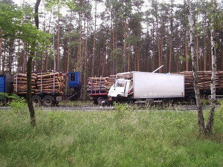 Wypadek na trasie Piaski - Nowogród (piątek, 15 czerwca, godz. 17.20)