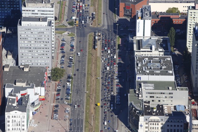 Prace na al. Mickiewicza i Piłsudskiego mają rozpocząć się w Listopadzie Fot: policja