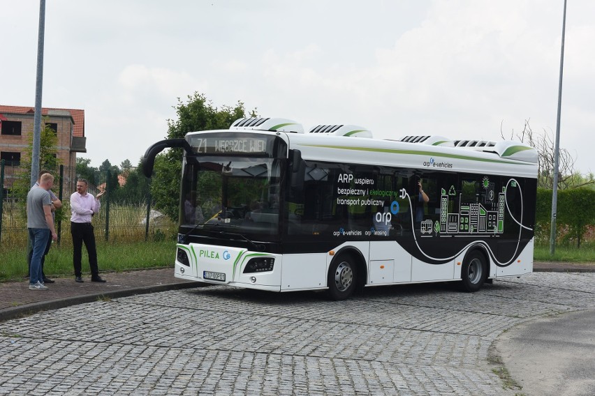 W ostatnich dniach autobus elektryczny pojawił się testowo...