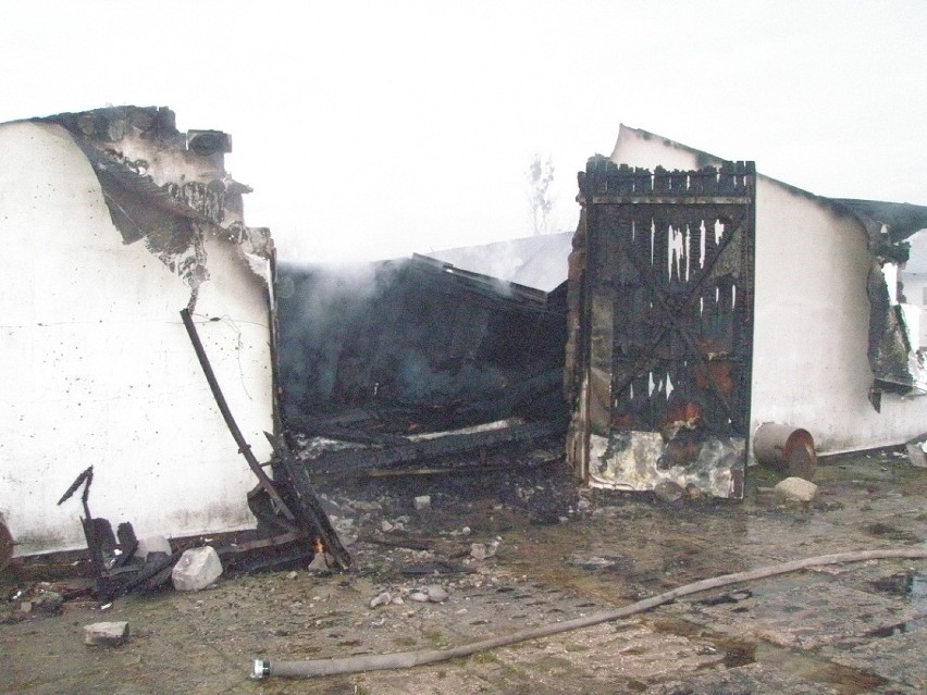 Pożar fermy drobiu w Witowicach: Spłonęło 18 tysięcy kurczaków (ZDJĘCIA)