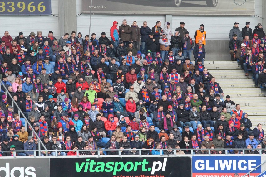 Kibice na meczu Piast Gliwice - Lechia Gdańsk