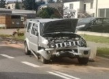 Wypadek w Redzie 9.07.2022. Czołowe zderzenie na ulicy Puckiej . Dwie osoby ranne.| ZDJĘCIA