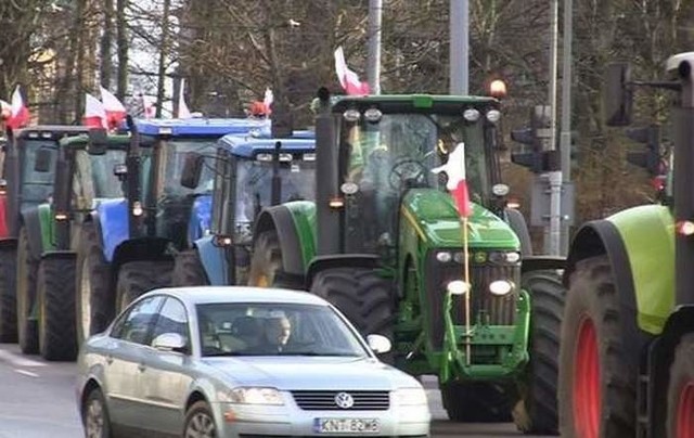 Protest rolników w Szczecinie. 150 traktorów sparaliżuje miasto.