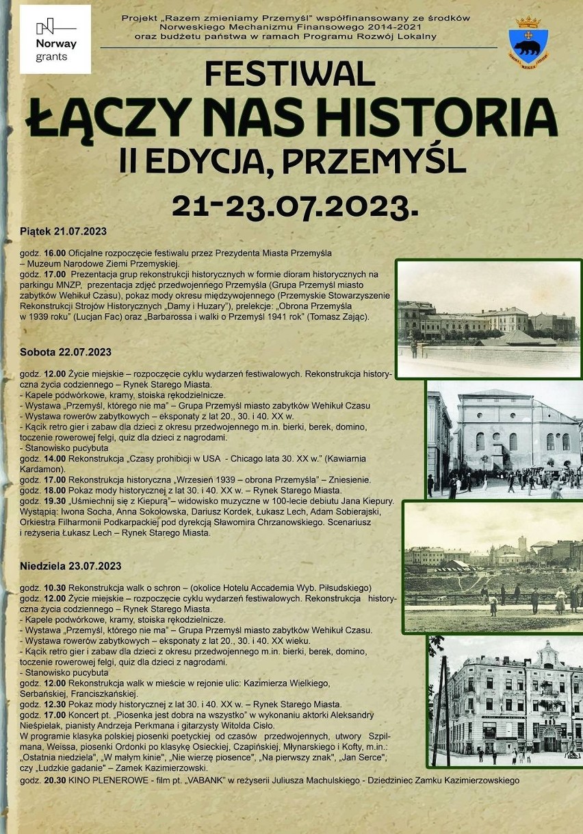 Przed nami druga edycja Festiwalu "Łączy Nas Historia" w Przemyślu. Oto program
