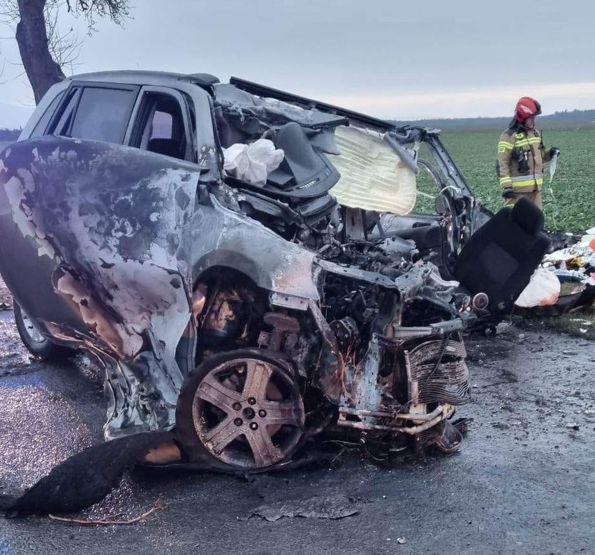 Tragiczny wypadek na drodze łączącej gminy Mietków i...