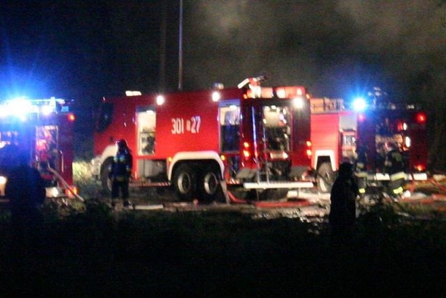 Pożar budynku jednorodzinnego w miejscowości Sławiec wybuchł po północy