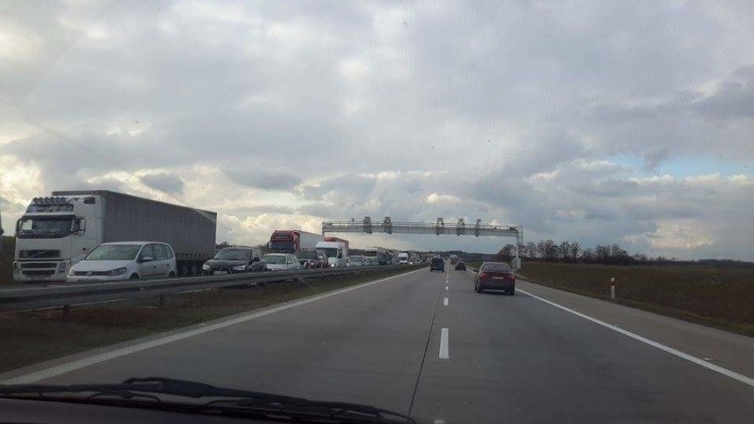 Pożar ciężarówki. Autostrada A4 była zablokowana