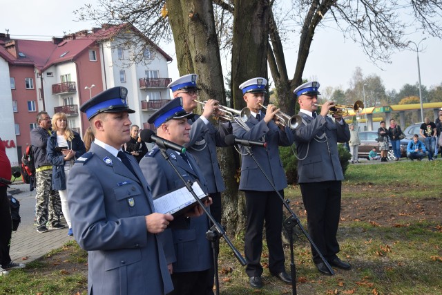 Otwarcie posterunku policji w Porębie. Minister Mariusz Błaszczak nie przyjechał.