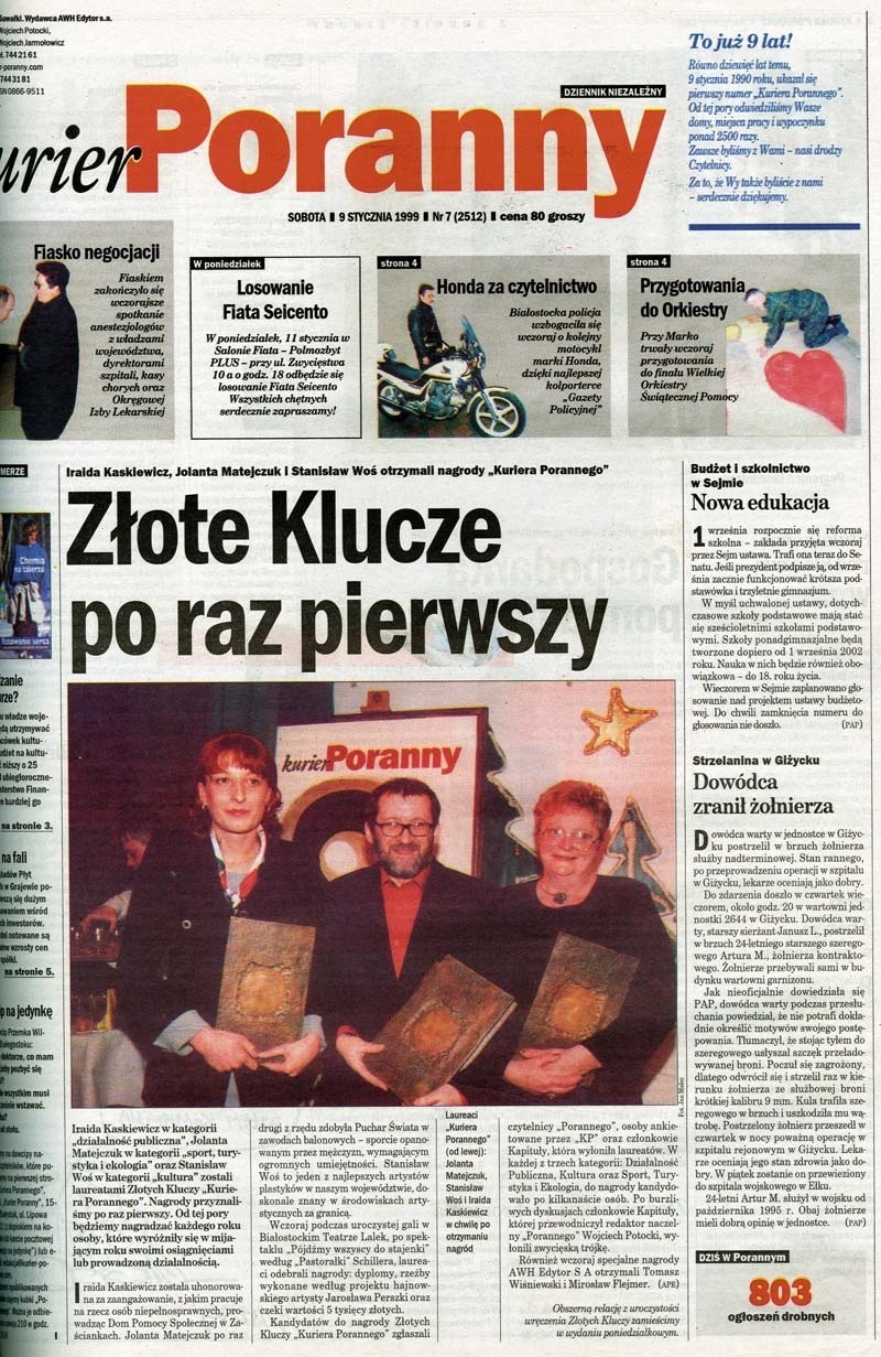 Złote Klucze 1998