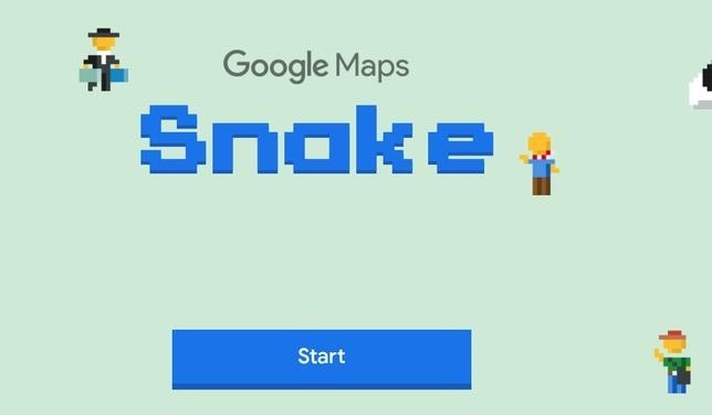 Wąż w Google Maps na Prima Aprilis. Snake w Mapach Googla -...