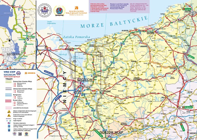 Mapki "Bezpiecznie nad morze – trasy alternatywne" zawierają trzy alternatywne trasy do zachodniopomorskich miejscowości.Sprawdź, jak dojechać do Dziwnówka, Dziwnowa, Pobierowa, Międzywodzia, Wisełki, Mielna, Darłowa, Kołobrzegu, Ustronia Morskiego i Dźwirzyna. Przejdź dalej --->