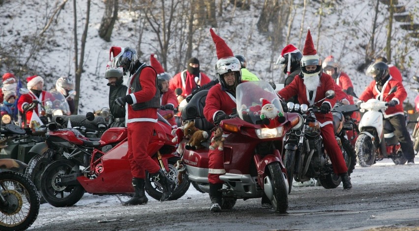 Mikołaje na motocyklach w Rudzie Śląskiej [ZOBACZ ZDJĘCIA]