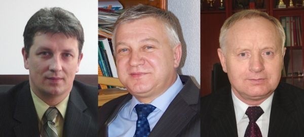 Trzej potencjalni kandydaci, na burmistrza, którzy pojawiają się na giełdzie hajnowian, to (od lewej) Mirosław Mordań, Jerzy Sirak i Anatol Ochryciuk.