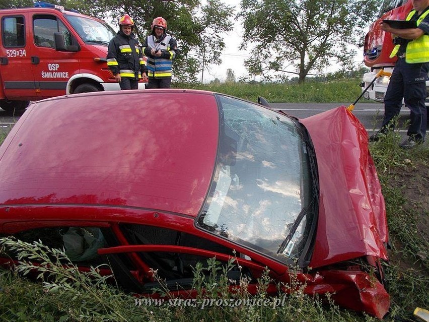 Hebdów. Wypadek na trasie Koszyce - Nowe Brzesko, 7 osób rannych