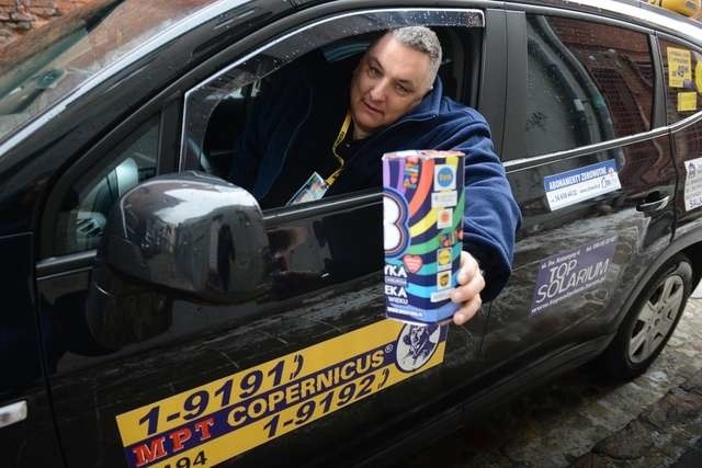Jacek Koszelak - taksówkarz na WOŚPCOPERNICUS