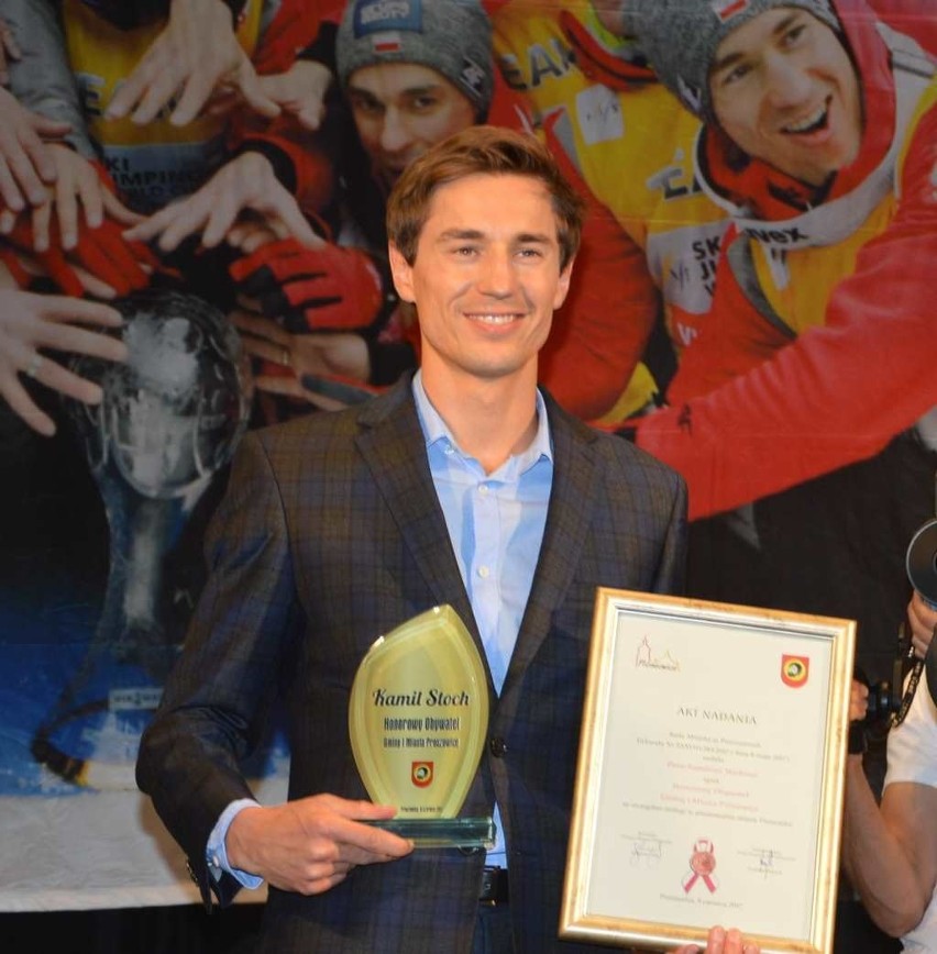 Kamil Stoch z aktem nadania tytułu Honorowego Obywatela...