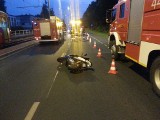 Kierowca volvo potrącił motorowerzystę w Grudziądzu [zdjęcia]