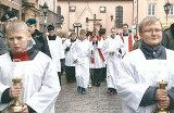 Drewniany krzyż Jana Pawła II w Bydgoszczy