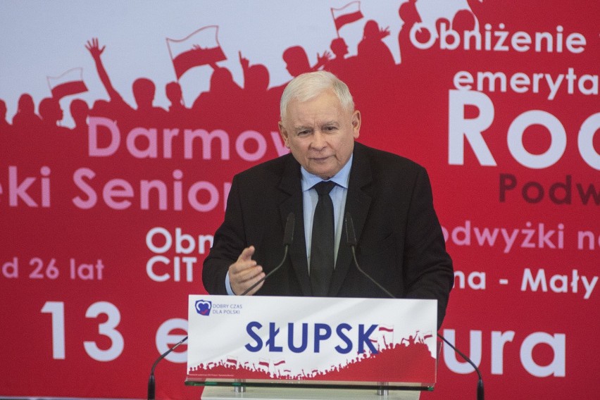 Kaczyński w Słupsku: - Jesteśmy za społeczną solidarnością