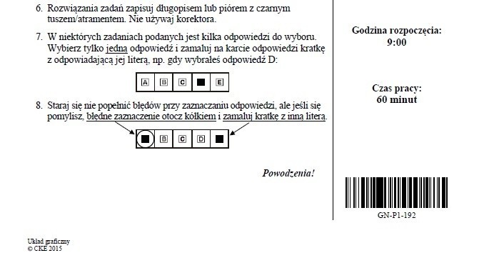 Egzamin gimnazjalny 2019. JĘZYK NIEMIECKI P. PODSTAWOWY ARKUSZ CKE I ODPOWIEDZI. Testy gimnazjalne (język niemiecki podstawa) 12.04.2019