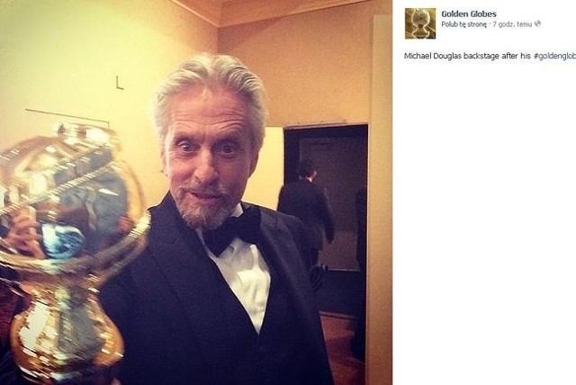 Michael Douglas został nagrodzony za najlepszą pierwszoplanową rolę męską w filmie telewizyjnym "Wielki Liberace".(fot. screen Facebook)