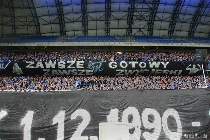 Kibice na mecz Lech Poznań - Wisła Kraków [GALERIA]