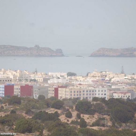 Widok na Essaouirę. W tle Wyspy Purpurowe.