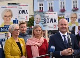 Wybory parlamentarne 2019. Komisarz unijna Elżbieta Bieńkowska na Rynku w Oświęcimiu poparła kandydatów Koalicji Obywatelskiej [ZDJĘCIA]