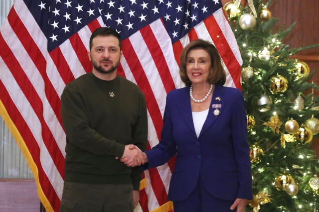 Nancy Pelosi porównała wizytę Wołodymyra Zełenskiego do wizyty Winstona Churchilla w 1941 r.