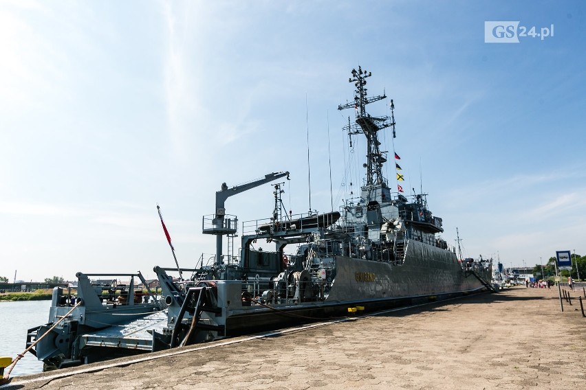 ORP Gniezno zacumował w Szczecinie [ZDJĘCIA, WIDEO]