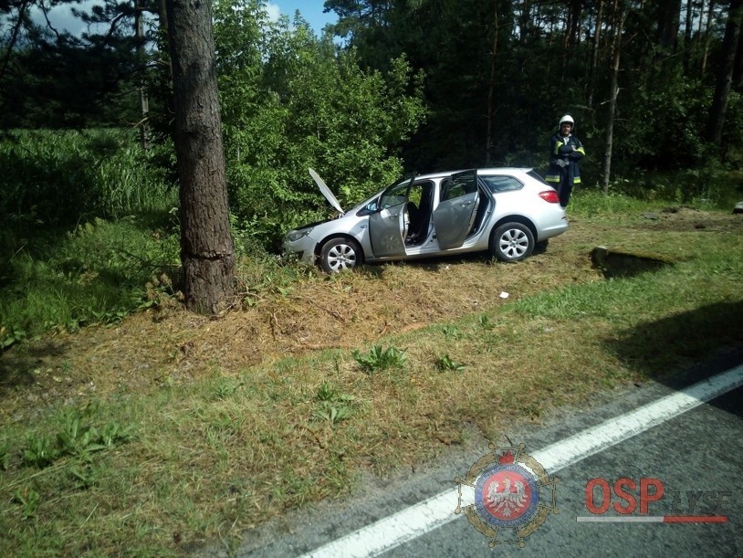 Wypadek na trasie Łyse - Łomża, 05.07.2019