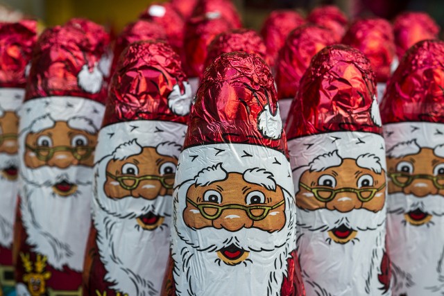 Słodki i niebezpieczny – lepiej, gdy czekoladowy mikołaj pozostanie tylko świąteczną dekoracją.