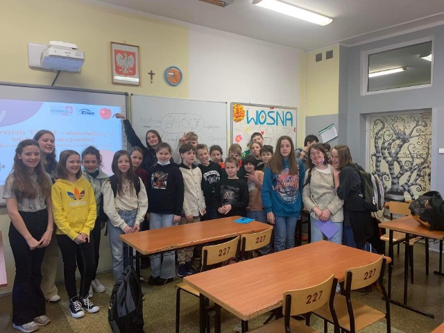 Warsztaty "Cheese - uśmiechnij się" w Szkole Podstawowej nr 4 w Toruniu.