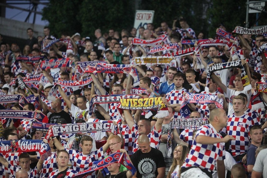 Kibice na meczu Górnik Zabrze - Jagiellonia Białystok