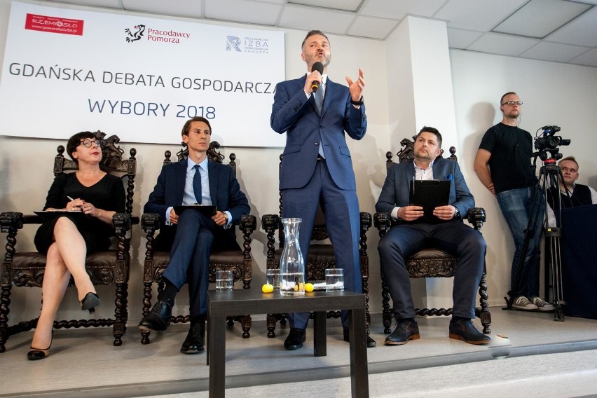 10.09.2018 gdansk. debata kandydatow na prezydenta gdanska w...