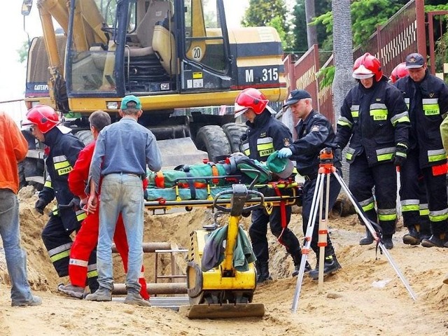 Akcja ratownicza na ul. Lipowej przebiegła sprawnie i szybko