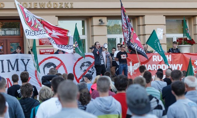 Protest narodowców w Rzeszowie.