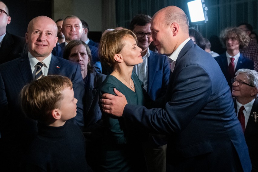 Tak cieszył się poznański sztab PiS.