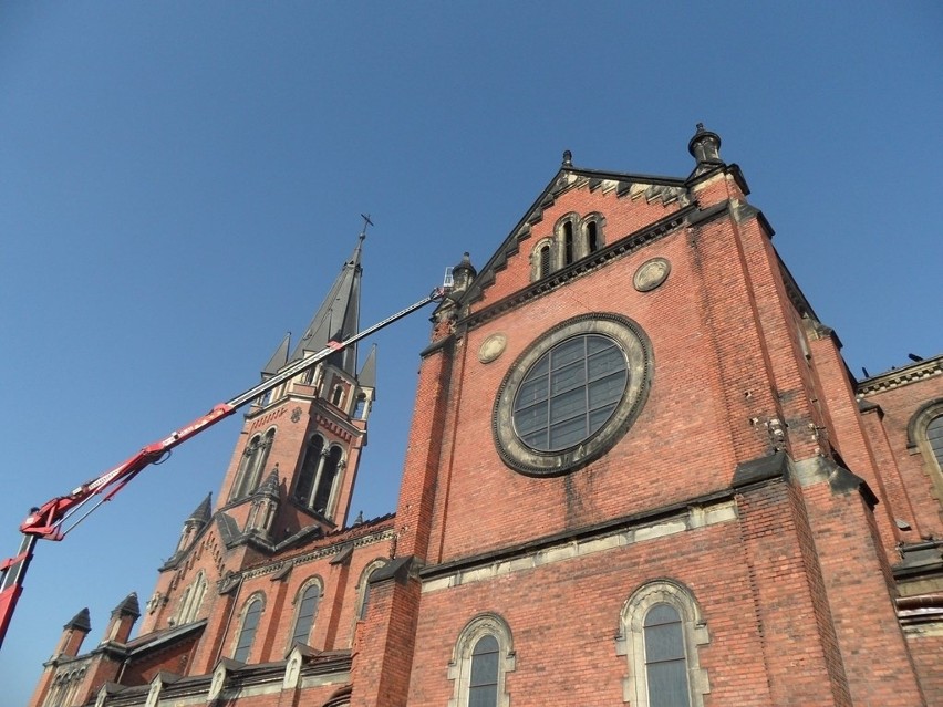 Po pożarze katedry w Sosnowcu