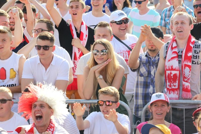 25.06.2015, kielce, kibice kibicowanie euro 2016, strefa kibica. fot. dawid lukasik/polska press