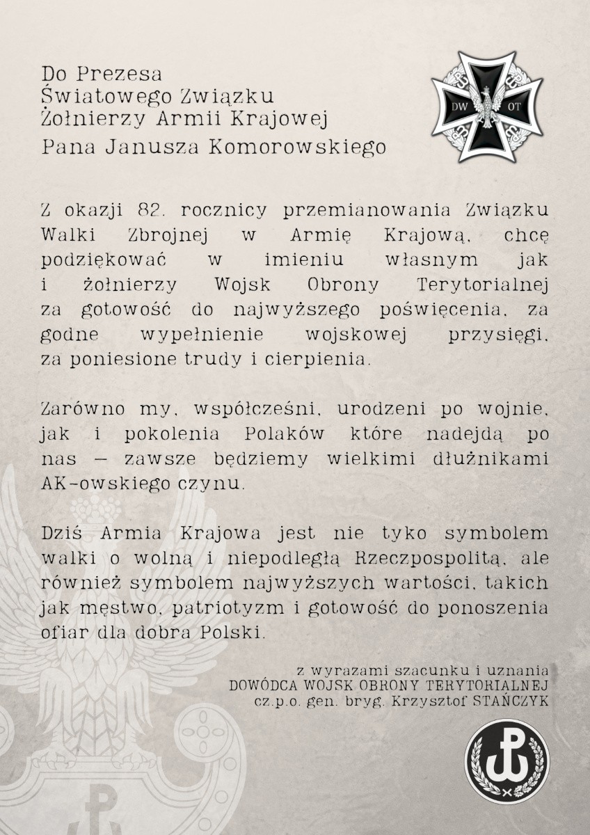 Chwała bohaterom! 82. rocznica powstania Armii Krajowej