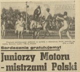 70-lecie Motoru Lublin: Jerzy Krawczyk z lubelskim klubem wywalczył m.in. mistrzostwo Polski juniorów 