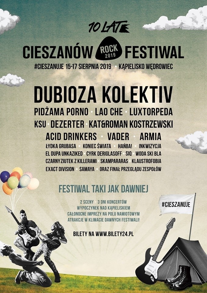 Cieszanów Rock Festiwal 2019 - line-up